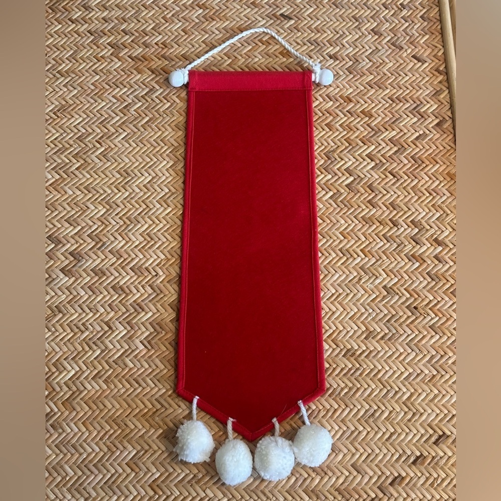 “Jingle All The Way” Hanging Fabric Christmas Wall Decor - Picture 4 of 4